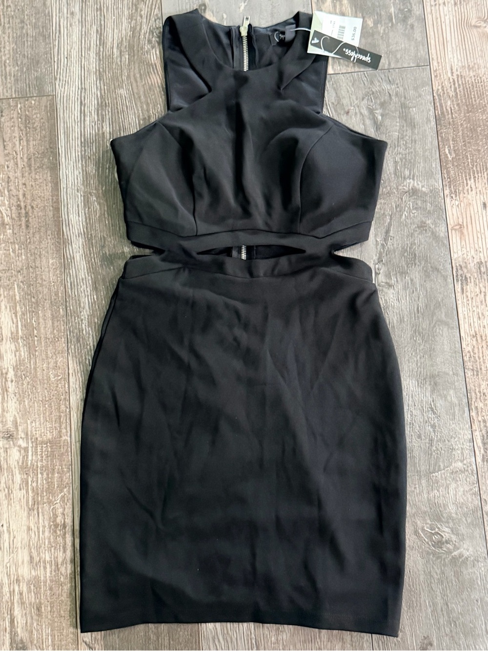 Speechless Black Cutout Mini Dress